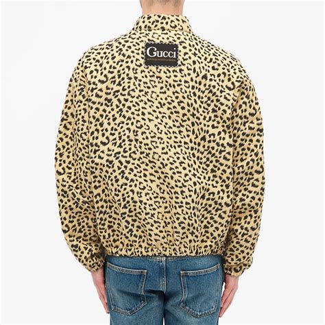 gucci leopard jacket|Gucci jacket without hoodie.